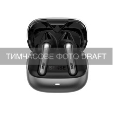 Навушники TWS 2E Sense, BT 5.4, ANC, IPX4, SBC, 6Mic, Touch control, чорний