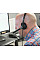 Гарнитура компьютерная моно On-Ear Koss CS195, USB, Uni Mic, 2.4м, Черный