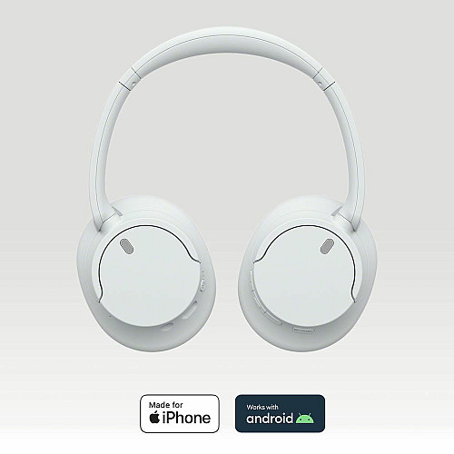 Навушники Over-ear Sony WH-CH720N BT 5.2, ANC, SBC, AAC, Wireless, Mic, Білий