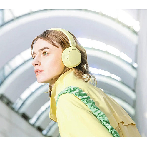 Навушники On-ear Sony WH-CH520 BT 5.2, SBC, AAC, Wireless, Mic, Жовтий