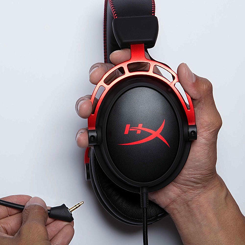 Гарнітура ігрова HyperX Cloud Alpha, mini-jack/dual 3.5мм, 1.2м/2м чорно-червоний
