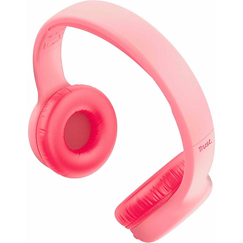 Наушники On-ear Trust Nouna Kids, Wireless, Mic, Розовый