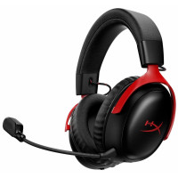Гарнитура игровая HyperX Cloud III S, WL/USB-A/USB-C, черно-красный