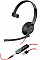 Гарнитура компьютерная моно On-ear Poly Blackwire 5210, USB-A, USB-C, 3.5 мм, всенаправленный, noise cancelling, черный