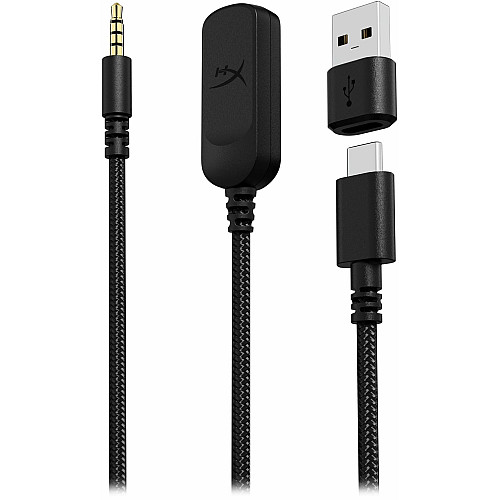 Гарнітура ігрова HyperX Cloud III, mini-jack/USB-A/USB-C, 1.2м/1.3м, чорний