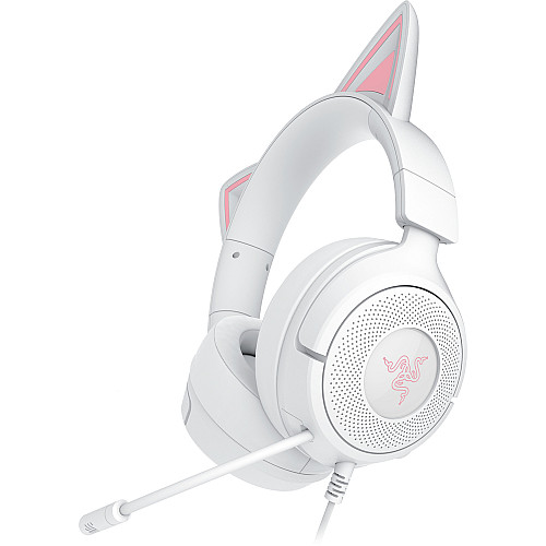 Гарнітура Razer Kraken Kitty V3 X, mini-jack, 1.3м, білий