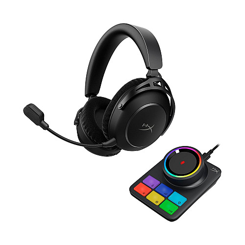 Гарнітура ігрова HyperX Cloud Alpha 2 WL/BT/mini-jack/USB-A/USB-C, 0.5м/1.5м, чорний