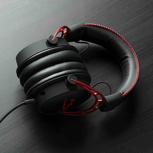 Гарнітура ігрова HyperX Cloud Alpha, mini-jack/dual 3.5мм, 1.2м/2м чорно-червоний
