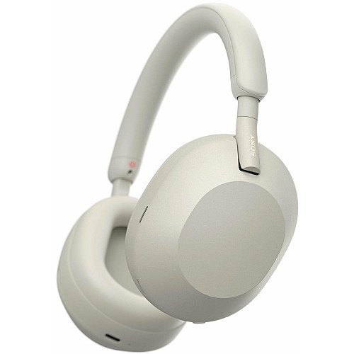 Наушники Over-ear Sony WH-1000XM5 BT 5.2, ANC, Hi-Res, AAC, LDAC, Wireless, Mic, Серебристый
