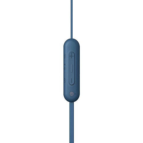Наушники Sony WI-C100 BT 5.0, IPX4, SBC, AAC, Wireless, Mic, Синий