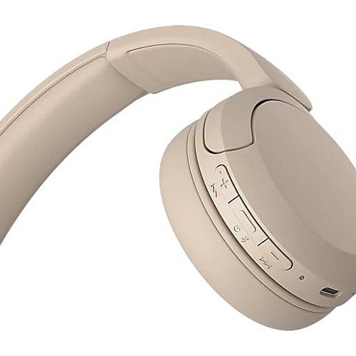 Наушники Sony WH-CH520 BT 5.2, SBC, AAC, Wireless, Mic, Бежевый