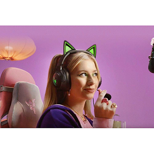 Гарнитура Razer Kraken Kitty V2, RGB, USB-A, черный