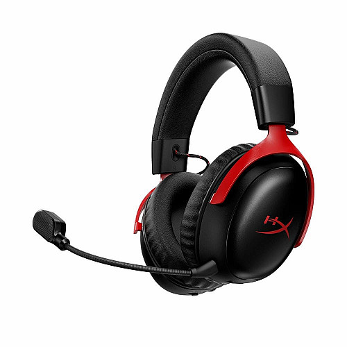 Гарнитура игровая HyperX Cloud III S, WL/USB-A/USB-C, черно-красный