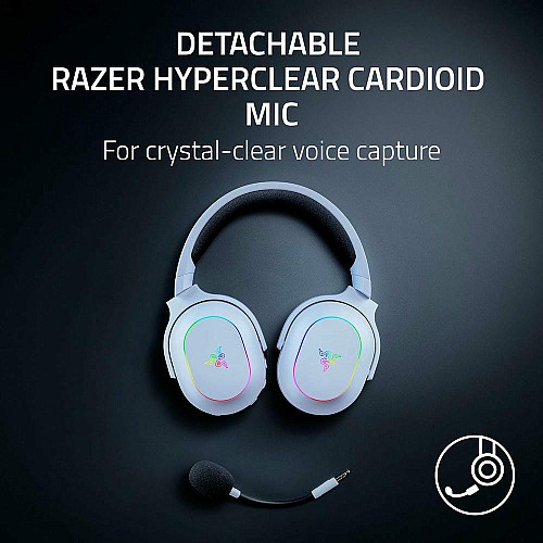 Гарнитура игровая Razer Barracuda X Chroma, BT/WL, RGB, белый