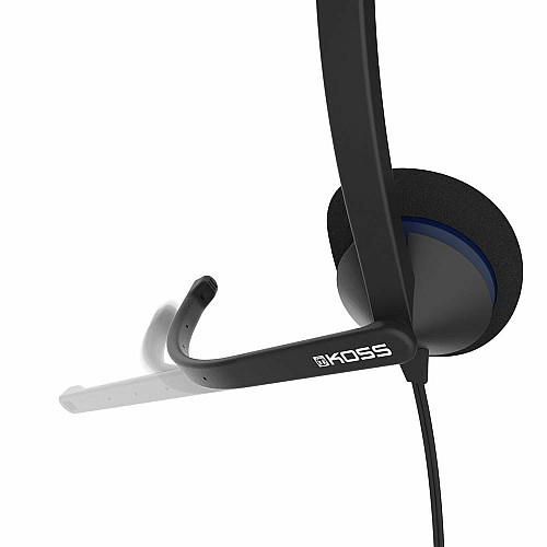 Гарнитура компьютерная моно On-Ear Koss CS195, USB, Uni Mic, 2.4м, Черный