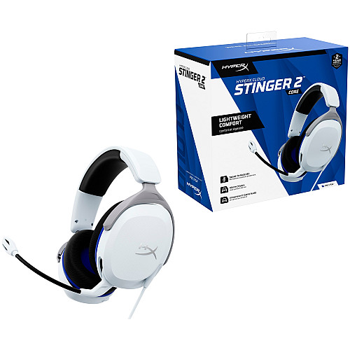 Гарнітура HyperX Cloud Stinger 2 Core PS5/PS4, mini-jack, біло-синій