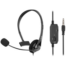 Гарнітура ПК моно On-ear 2E CH11 mini-jack, omni-mic, 1.2м, чорний