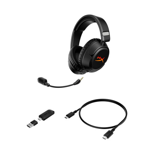 Гарнітура ігрова HyperX Cloud Flight 2, WL/USB-A/USB-C, чорний