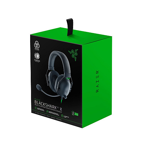 Гарнітура ігрова Razer BlackShark V2 X, 7.1, mini-jack, 1.3м, чорний