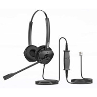 Гарнитура Dual Fanvil HT302, 1xRJ9, гибочный на 260° кронштейн стрелы, технология ENC и шумоподавления