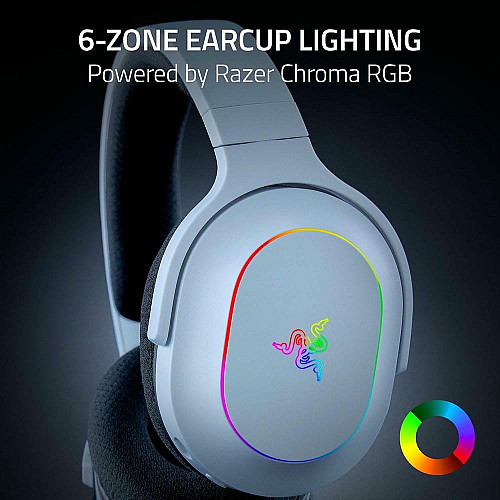 Гарнитура игровая Razer Barracuda X Chroma, BT/WL, RGB, белый