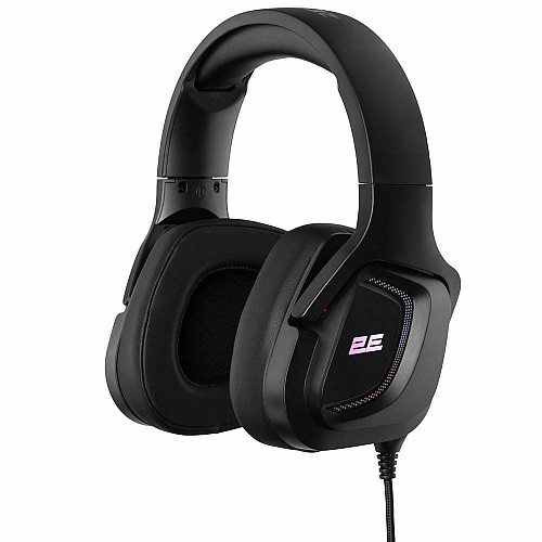 Гарнитура игровая 2E GAMING HG340, mini-jack/dual 3.5мм, RGB, 2м, черный