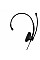 Гарнитура компьютерная моно On-Ear EPOS IMPACT 100 MS, USB C+A, Microsoft Teams, однонаправленный, 2м, Черный