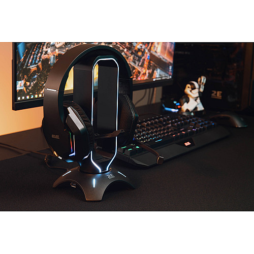 Гарнітура ігрова 2E GAMING HG315, 7.1, USB-A, RGB, 2м, чорний