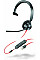 Гарнітура комп'ютерна моно On-ear Poly Blackwire 3315, USB-A, всеспрямований, чорний