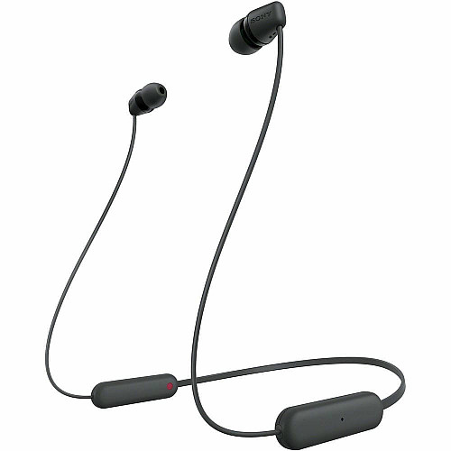 Наушники Sony WI-C100 BT 5.0, IPX4, SBC, AAC, Wireless, Mic, Черный