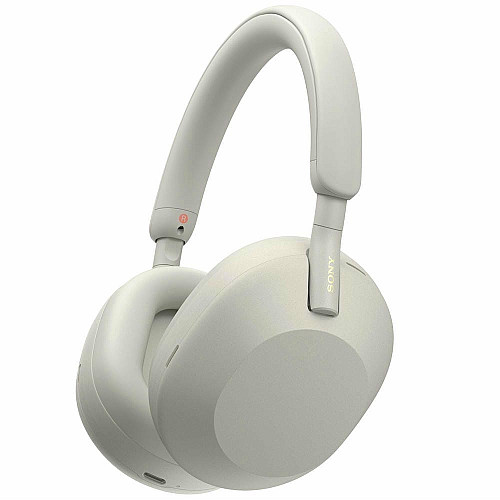 Наушники Over-ear Sony WH-1000XM5 BT 5.2, ANC, Hi-Res, AAC, LDAC, Wireless, Mic, Серебристый