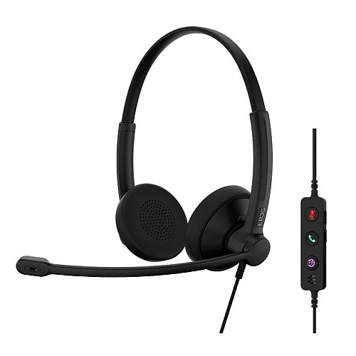 Гарнитура компьютерная стерео On-Ear EPOS IMPACT 100 MS, USB C+A, Microsoft Teams, однонаправленный, 2м, Черный