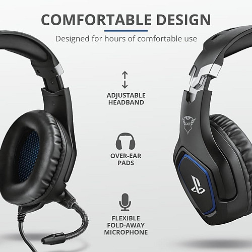 Гарнітура ігрова Trust GXT 488 Forze-G for PS4, 3.5мм, чорний
