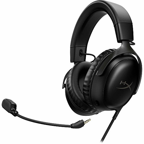 Гарнітура ігрова HyperX Cloud III, mini-jack/USB-A/USB-C, 1.2м/1.3м, чорний