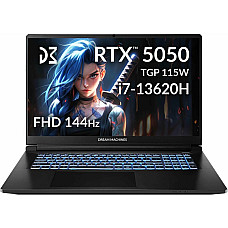 Ноутбук Dream Machines RG5050-17 17.3FHD IPS, Intel i7-13620H, 32GB, F2TB, NVD5050-8, DOS, чорний