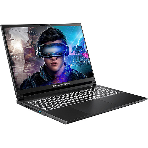 Ноутбук Dream Machines RT5070-15 15.6FHD+ IPS, AMD AI 9 HX 370, 32GB, F1TB, NVD5070-8, DOS, чорний