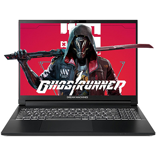 Ноутбук Dream Machines RT5060-15 15.6FHD+ IPS, AMD AI 9 HX 370, 32GB, F2TB, NVD5060-8, DOS, чорний