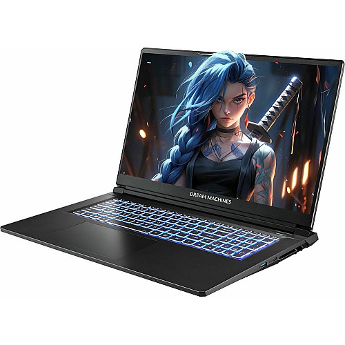 Ноутбук Dream Machines RG5050-17 17.3FHD IPS, Intel i7-13620H, 32GB, F1TB, NVD5050-8, DOS, черный