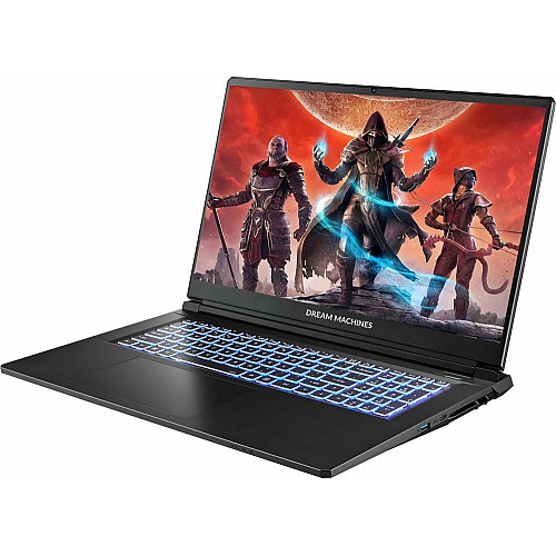 Ноутбук Dream Machines RT5060-17 17.3FHD IPS, AMD AI 7350, 32GB, F1TB, NVD5060-8, DOS, черный