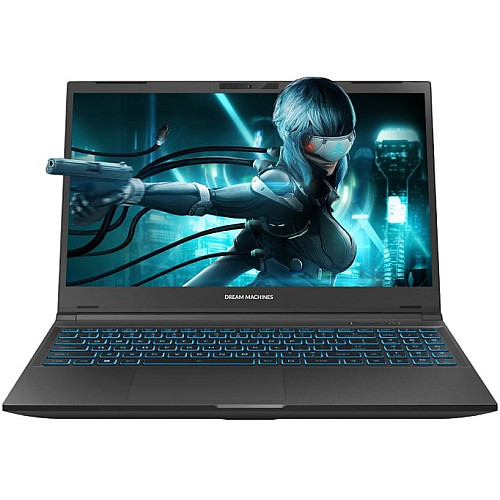 Ноутбук Dream Machines RG4050-15 15.6FHD IPS, Intel i7-13620H, 32GB, F1TB, NVD4050-6, DOS, чорний