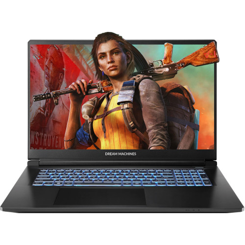 Ноутбук Dream Machines RT5060-17 17.3FHD IPS, AMD R7 260, 16GB, F1TB, NVD5060-8, DOS, чорний