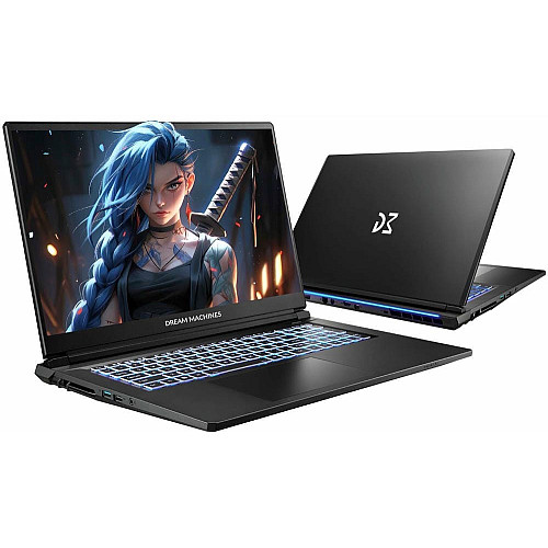 Ноутбук Dream Machines RG5050-17 17.3FHD IPS, Intel i7-13620H, 32GB, F2TB, NVD5050-8, DOS, черный
