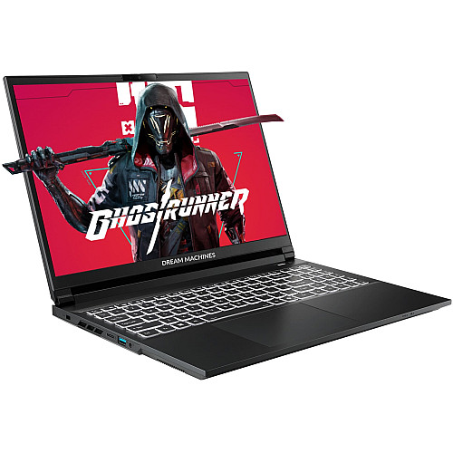 Ноутбук Dream Machines RT5060-15 15.6FHD+ IPS, AMD AI 9 HX 370, 32GB, F2TB, NVD5060-8, DOS, чорний