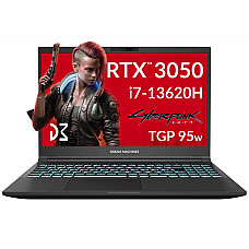 Ноутбук Dream Machines RG3050-15 15.6FHD IPS, Intel i7-13620H, 32GB, F1TB, NVD3050-4, DOS, чорний