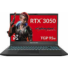 Ноутбук Dream Machines RG3050-15 15.6FHD IPS, Intel i7-13620H, 16GB, F1TB, NVD3050-4, DOS, чорний