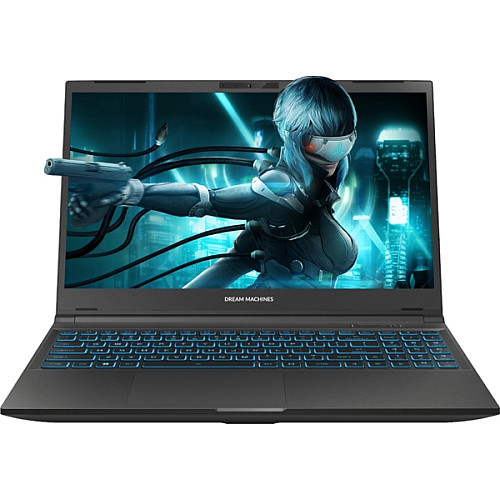 Ноутбук Dream Machines RG4050-15 15.6FHD IPS, Intel i7-13620H, 16GB, F1TB, NVD4050-6, DOS, чорний