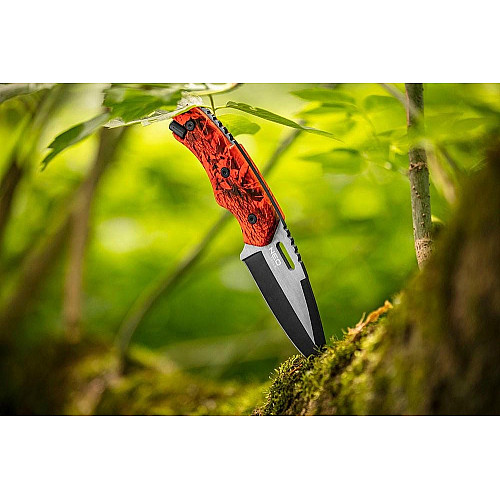 Нож тактический Neo Tools Full Tang, 200мм, лезвие 90мм, рукоятка из алюминия, кремень, чехол
