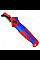 Ніж монтерський KNIPEX, вигнуте лезо, до 7мм, 0.065кг
