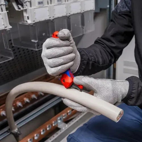 Ніж монтерський KNIPEX, вигнуте лезо, до 7мм, 0.065кг