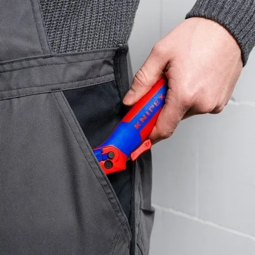 Ніж монтерський KNIPEX, вигнуте лезо, до 7мм, 0.065кг